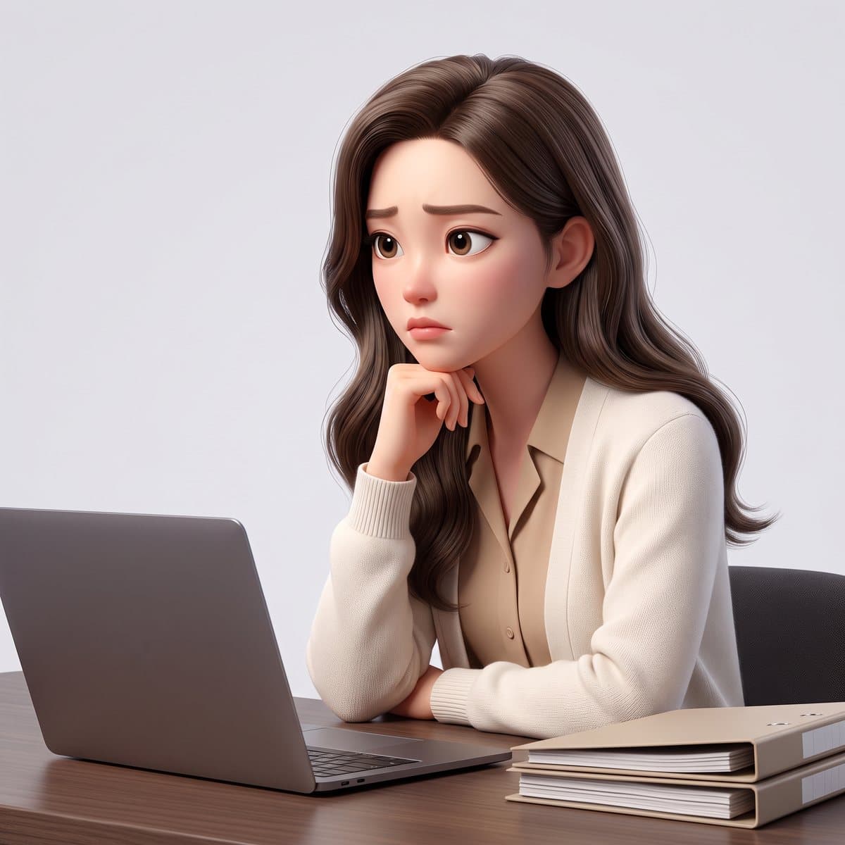 블로그 체험단 운영을 고민하는 병원 상담실장님 캐릭터