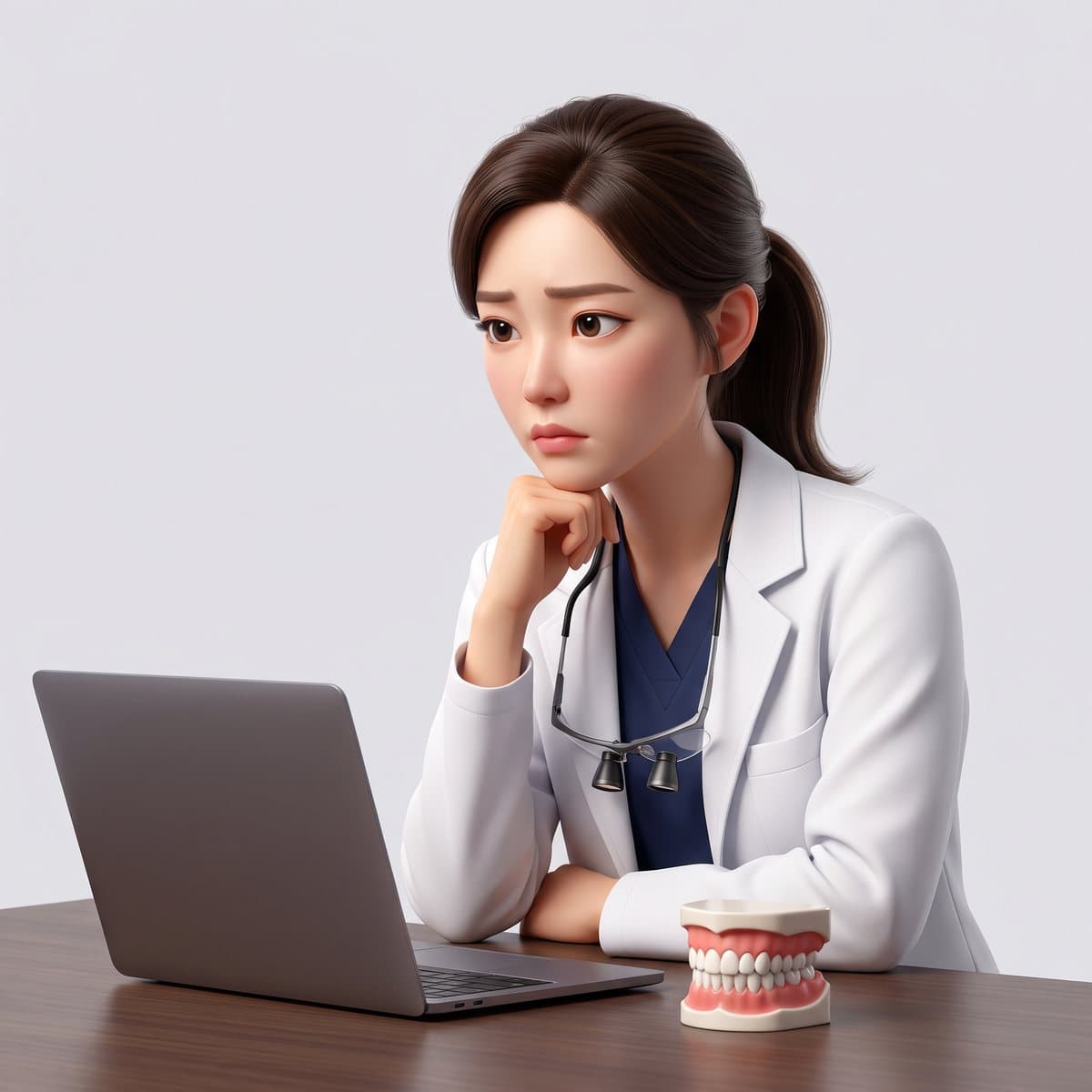 네이버 검색광고 운영을 고민하는 치과 원장님 캐릭터