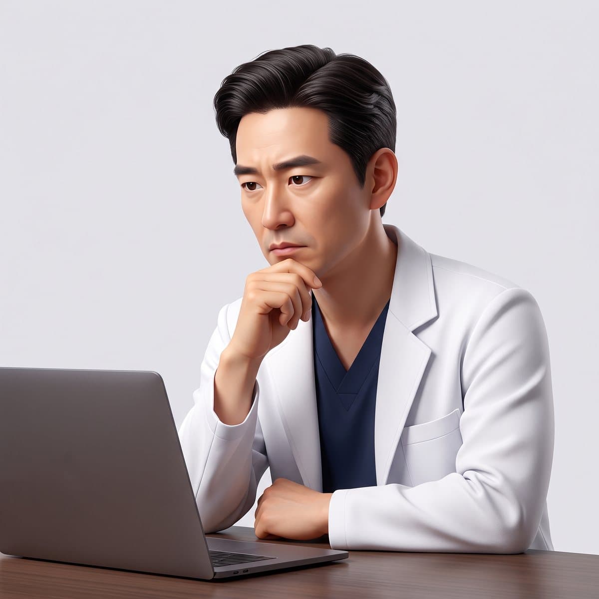 바이럴 마케팅 운영을 고민하는 성형외과 원장님 캐릭터